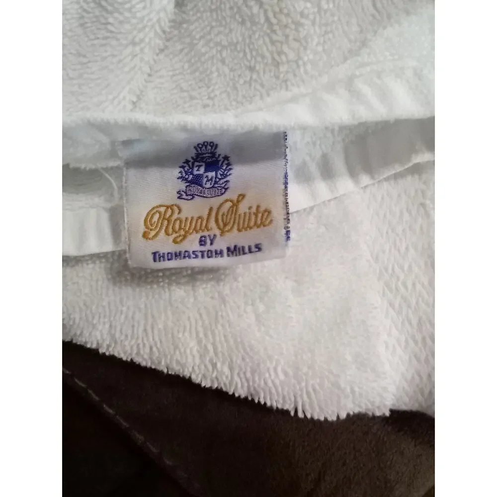 bulk lot of 6 white bath towels cotton Pre-owned